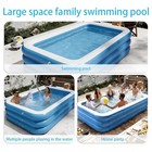 Inflatable Pool For Kids And Adults  102 5x68 9x19 6  Oversized Thickened Family