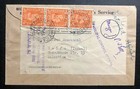 1948 Herford England British Army Field-post Airmail Cover To Haifa Palestine