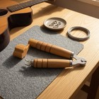 Guitar Cord Changing Tool Wood Handle Guitar Cord Winder Grooved Grip
