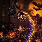 Halloween Witch Cauldron Garden Stake Light Led Fairy Light Yard Lawn Decor