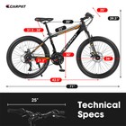 26  Mountain Bike 21 Speeds With Mechanical Disc Brakes Mtb Mountain Bicycle