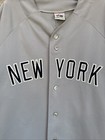 Vintage Majestic Mlb Mens Size 2xl New York Yankees Gray Road Baseball Jersey
