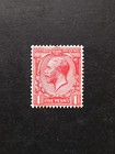 King George V Gb 1d Vermilion Sg 358 N16  7  Mnh Well Colouring Flaw Vf