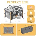 5 In 1 Foldable Baby Bassinet Playpen