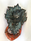 Large Gargoyle Burnt Orange Cast Iron Door Knocker Gothic Lg 15 
