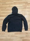 Adidas Essentials 3-stripes Men s Pullover Hoodie - Black  Size L