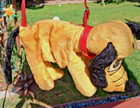 Vintage Walt Disney Gund Toy Dog Pluto Plush Purse Bag In Original Box  