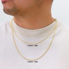 10k Yellow Gold 2 5mm Rope Chain Laser Diamond Cut Necklace Mens Womens 16 - 30 