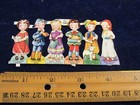 6pc German Embossed Vintage Scrap Die Cut Lot 2  Nursery Rhyme Characters B150