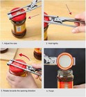 Jar Opener For Weak Hands  Adjustable Multi-function Stainless Steel Bottle Open
