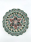 Turkish Ceramic Plate With Hand-painted Kutahya Floral Design