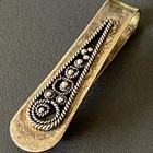 Rare Judaica Lot Of 3 Hebrew Jewish Israel Mezuzah Pendant Pins Tie Money Clip