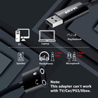 Usb To 3 5mm Audio Adapter  External Stereo Sound Card