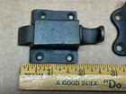 Antique Vintage Brass Ice Box Thumb Latch And Receiver Lock For Parts