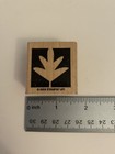 Stampin Up  2003 Oak Leaf Wood Mounted Rubber Stamp Euc Rs26