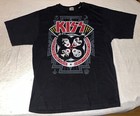 Vtg Y2k Liquid Blue Kiss Shirt Xlt Xl Tall Rock And Roll Over Black Tour Concert