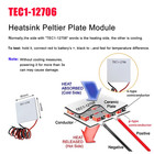 Peltier Module Tec1-12706  12v 6a 60w Heatsink Thermoelectric Cooler