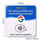 Nfc Tap-to-review Google Review Rfid Card Counter Display 120mm X 120mm