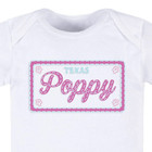 Personalized Baby Girl Bodysuit  Plate Name With State   Buy One Get One Free