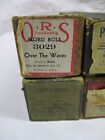 Lot Of 6 Antique vintage Player Piano Word Rolls - B1