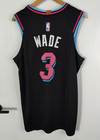 Nike Dwayne Wade Nba Miami Heat Vice City Edition Basketball Jersey Size 52 Xl