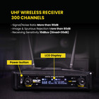 Skp Pro Audio Uhf-300d Digital Wireless Vocal - Dual Handheld Microphone System
