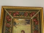 Vintage Possibly Antique Print Of Woman Picking Apples Framed After Marcus Stone