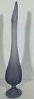 Viking Glass Lilac Satin Frost Teaberry Swung Vase  Original Sticker