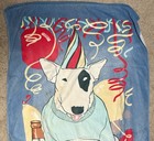 Bud Light Beer Spuds Mackenzie Beach Towel  The Original Party Animal 1986 Vtg