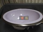 Antique-vintage Rheem Lavender lilac Ceramic Oval Sink   Faucet Set - Unused   