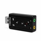 Usb 2 0 External 7 1 Channel 3d Virtual  Sound Card Mic Adapter Laptop Pc New