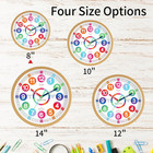 Learning Clock For Kids Telling Time Easily Teaching Clock Silent Non Ticking Ba