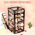 360-degree Rotating Five-tier Jewelry Organizer And Storage Rack