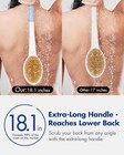 Back Scrubber Body Shower Brush  Anti Slip Long Handle Bath Brush With Stiff