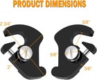 Pbymt Black Detachable Mounting Luggage Rack Clips Sissy Bar Latch Clips Fit For