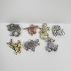 7 Eppy Animals Metallic Color Plastic Gumball Vending Prize Lot  a54 