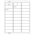 1  X 2 5 8  Self-adhesive Blank Address Shipping Labels For Laser   Inkjet 30 Up