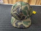 Vintage Moja Hat Trapper Fitted Mens Medium Green Camo Ear Flap Insulated 80s