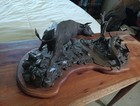 Bronze Sculpture  R C Lynch  a Taste For Beef   8th Of 11 Edition 1980 Usa          