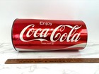 Vintage 1970s Coca-cola Metal Trash Can 19 x9 5  Red Oversized Soda Coke Can Bin