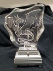 Color Changing Led Light Heavy Glass Dragon Figurine