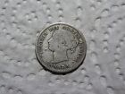 1874-h Canada Canadian Silver 10 Cent Victoria Coin  R2