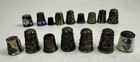 Lot Of 16 Silver And Silver Toned Thimbles Most Marked Sterling 925 Read Descrip