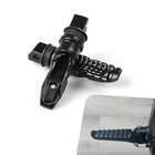 2 Pcs Motorcycle Footpegs  Anti-slip Support Rear Foot Pedal With Grooves 