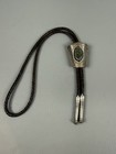 L  Leonard Gene Navajo Sterling Silver  925 Turquoise Bolo Tie 202 Grams