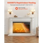 Uimoso 26  Electric Fireplace Insert Wall-mount Heater 750w 1500w Remote Control