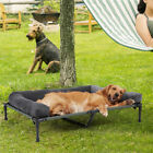 Foldable Xxl-large Elevated Dog Bed Bolstered Pet Raised Bed Cot Indoor Outdoor