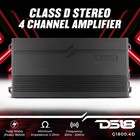 Ds18 G1800 4d Full-range Class D 4-channel Car Audio Amplifier 1800 Watts