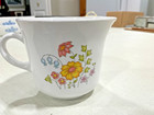 Vintage Corelle By Corning Spring Meadow Sugar Bowl W lid And Creamer Cup