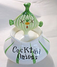 Vintage Ceramic Holt Howard Cocktail Onions Jar  Pixieware